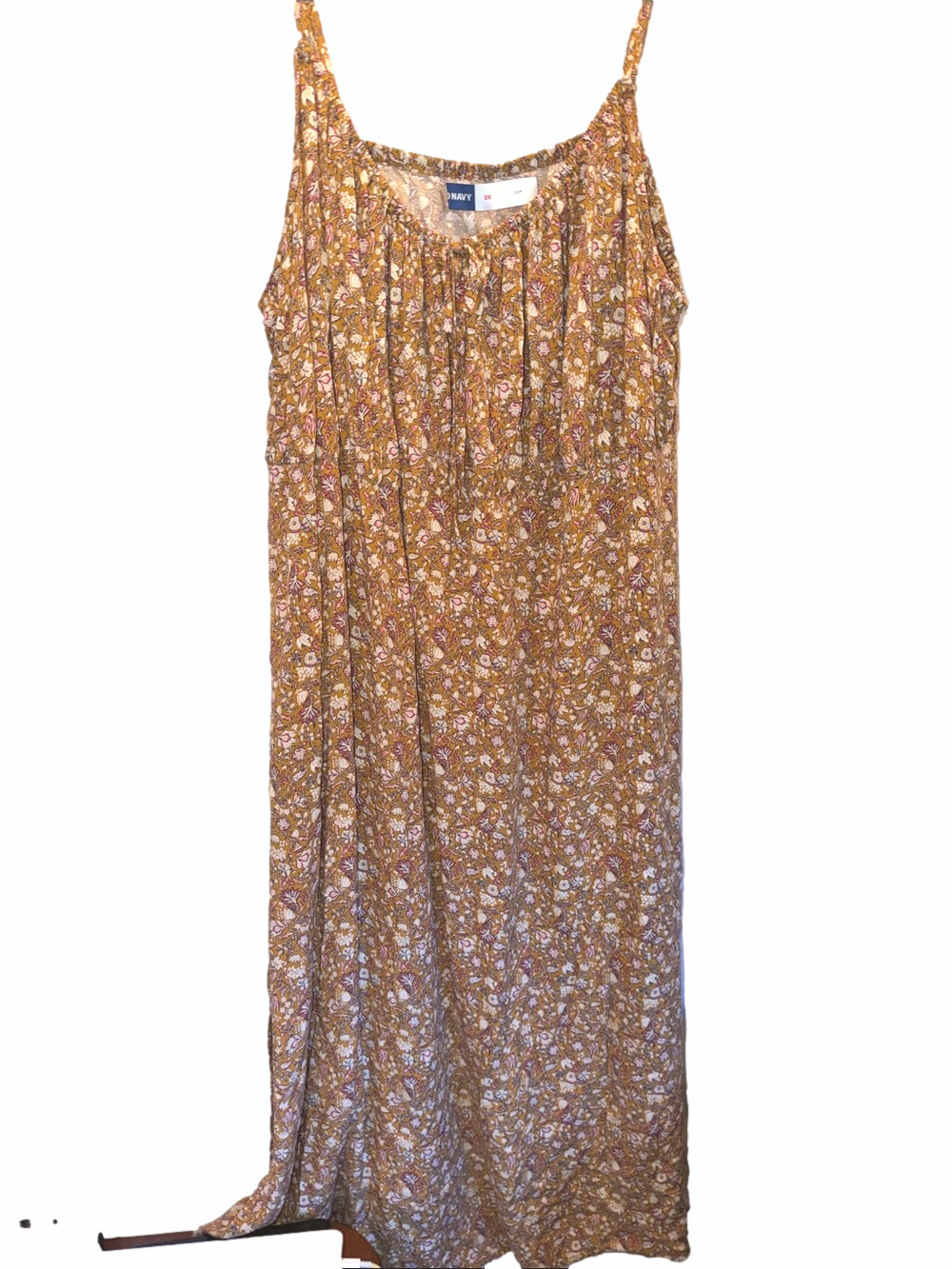 Old Navy, Floral Sundress, SZ 3X, PTP 26”, L 54”, (T2-354)